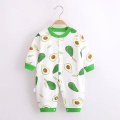 Newborn Baby Clothes Cotton Warm Baby Wear Clothes Fashion Cartoon Mickey Print 0-12Month Baby Romper